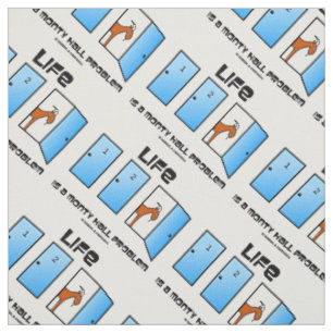 Tissu La vie est une chèvre de portes du problème troi