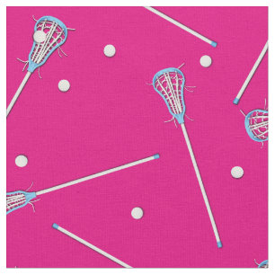 Tissu Lacrosse Sports Girls Décor Rose