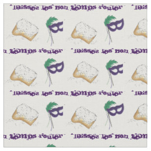 Tissu Laissez Les Bon Temps Rouler Mardi Gras Beignet