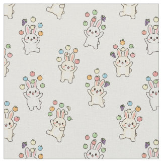 Tissu Lapin Mignon Kawaii