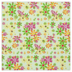 Tissu L'art de bruit fleurit le motif sans couture + vos