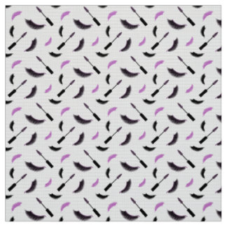 Tissu Lashes et mascara avec motif à parties scintillant