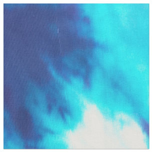 Tissu Le bleu et le blanc teignent en nouant