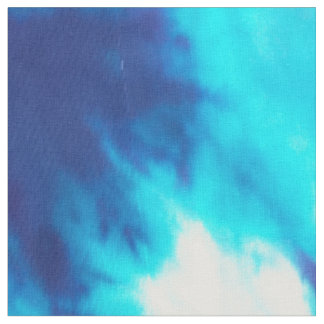 Tissu Le bleu et le blanc teignent en nouant