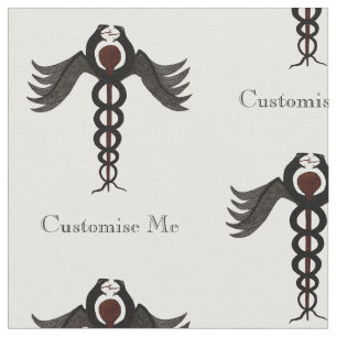 Tissu Le caducée (modéré)