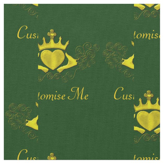 Tissu Le Claddagh (Or) (Fermer)