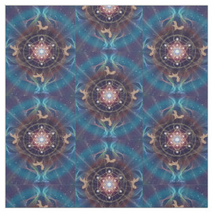 Tissu Le cube de Metatron - Merkabah