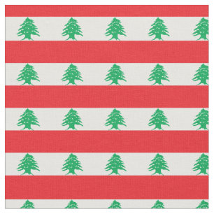 Tissu Le drapeau libanais et la mode libanaise