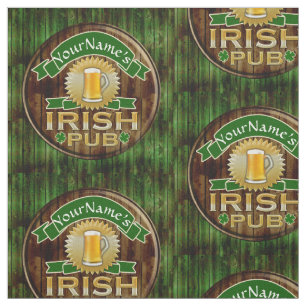 Tissu Le jour de Pub de St Patrick irlandais nommé