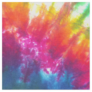 Tissu Le kaléidoscope d'arc-en-ciel teignent en nouant