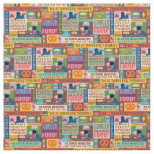 Tissu Le Motif de camion Foodie de Cookie Monster