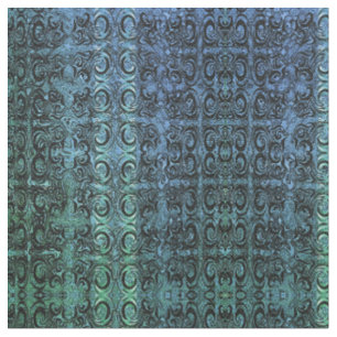 Tissu Le vert des vents futuristes noir et vert Élégan