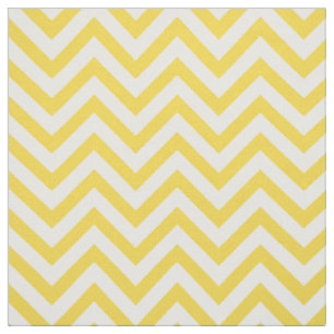 Tissu Le zigzag jaune et blanc barre le motif de Chevron