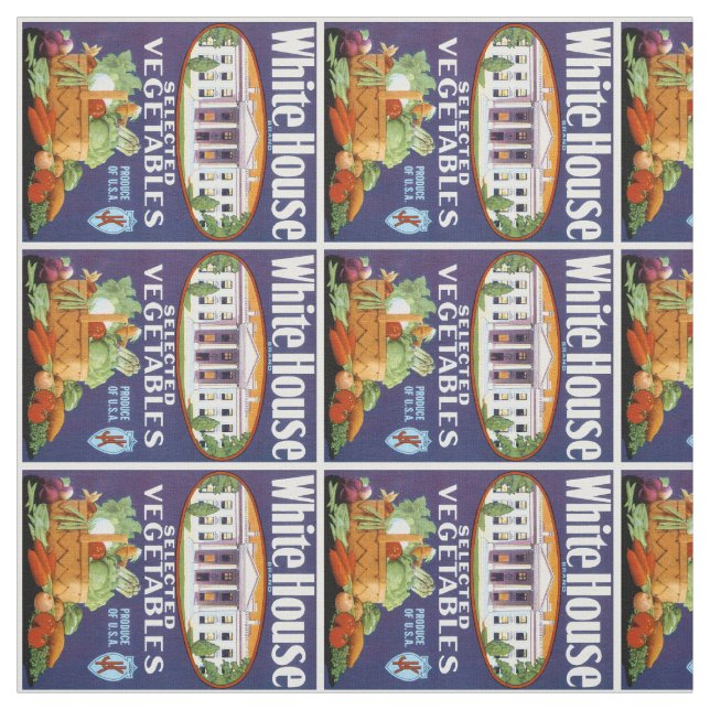 Tissu Légumes choisis par Maison Blanche (Échantillon)