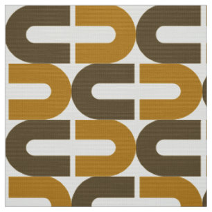 Tissu les années 70 Mod et Retro motif ovale cassé