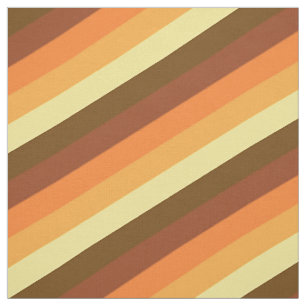 Tissu les années 70 rayures vintages jaune orange