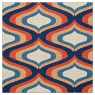 tissu les années 70 rétro