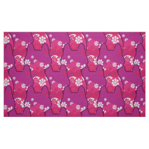 tissu les années 70 rétro de mode élégant - Cat ki