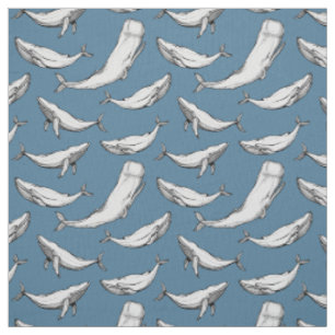 Tissu Les baleines sont partout