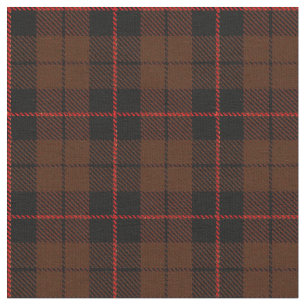 Tissu Les Cocos riches brunissent le plaid avec rayure