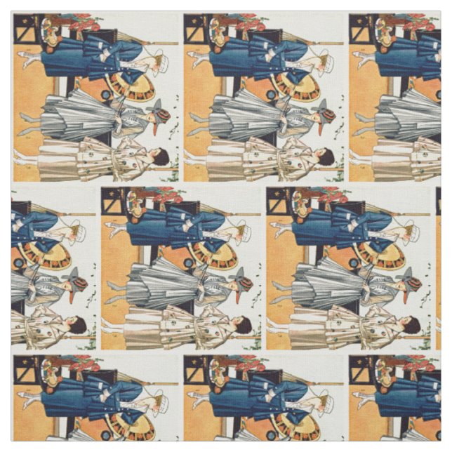 Tissu Les dames branchées (Échantillon)