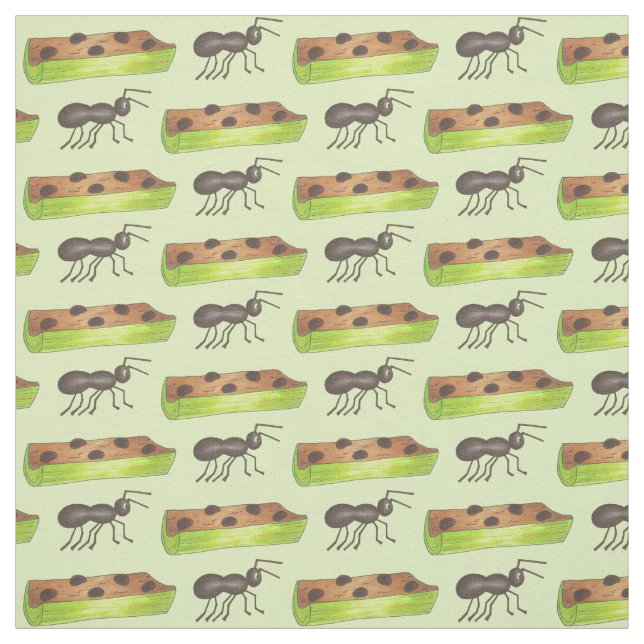 Tissu Les fourmis vertes sur une rondelle Célérine Célér (Échantillon)