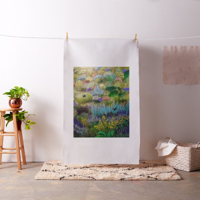 Tissu Les papillons jouent en champ (In Situ)