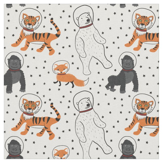 Tissu L'espace est le modèle des astronautes animaux sau (Fermer)