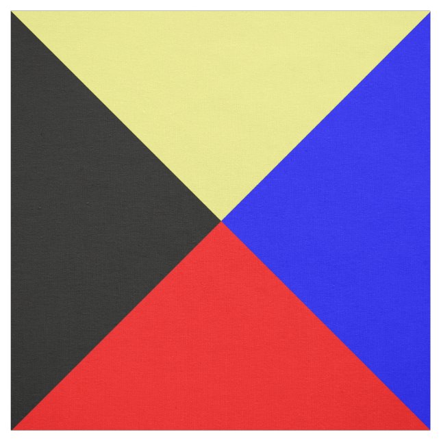 Tissu Lettre nautique Z "zoulou " de drapeaux de code de (Échantillon)