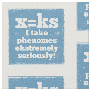 Tissu lettre x phenome k phonie sonore