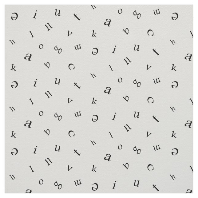 Tissu Lettres (Échantillon)