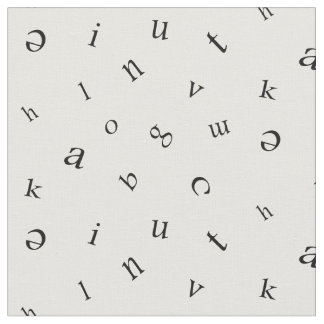 Tissu Lettres