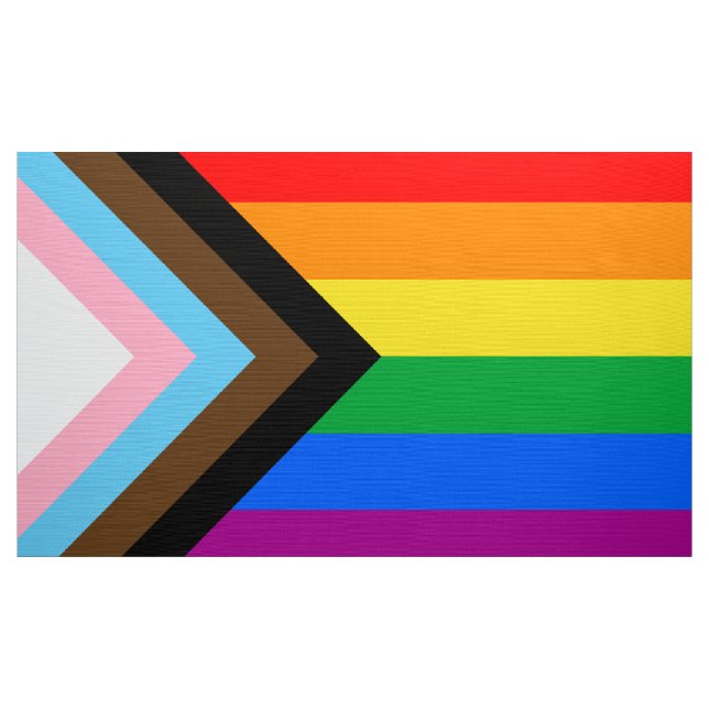 Tissu LGBTQ+ Indicateur de fierté de progrès (Yard)
