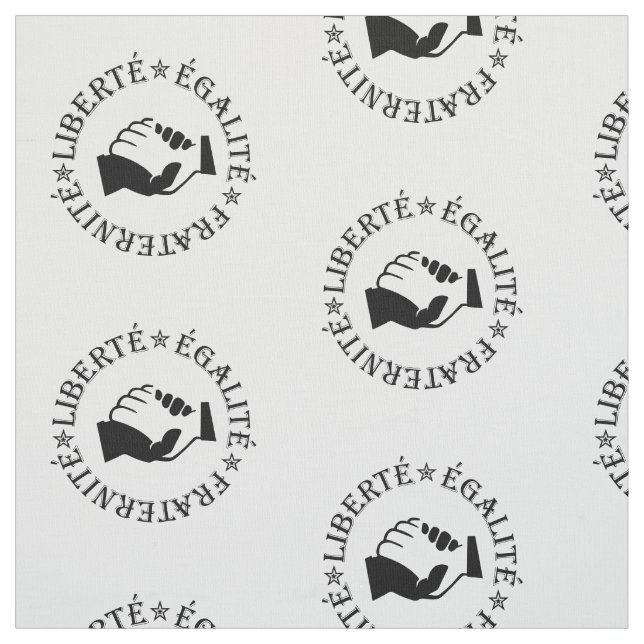 Tissu Liberté, égalité, fraternité (Échantillon)