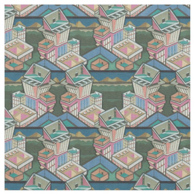 Tissu Licorice alltrie collage 3D en daim (Fermer)