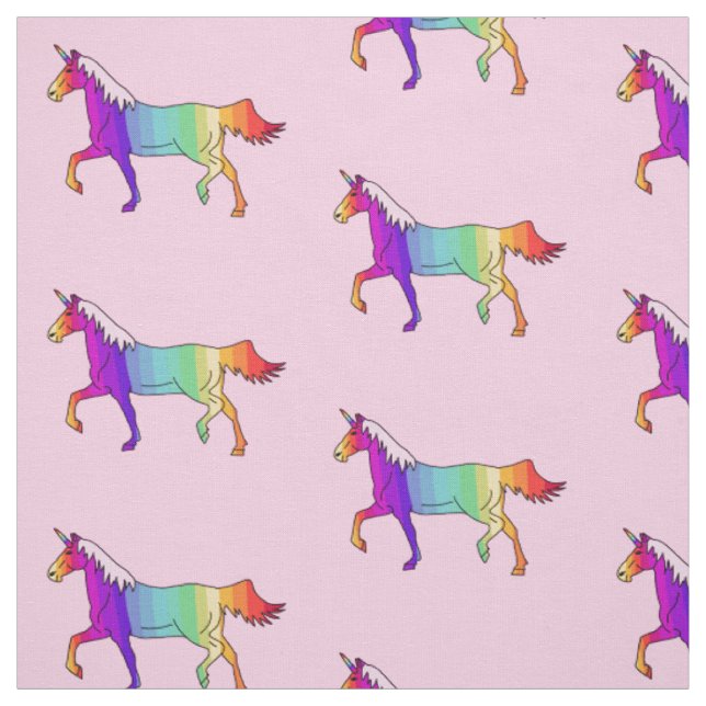 Tissu Licorne/tissu d'arc-en-ciel pour des enfants (Échantillon)