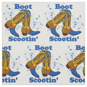 Tissu Ligne botte de cowboy de contredanse de danse