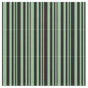 Tissu Ligne verte et noire de la mer foncée