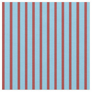 Tissu Lignes/bandes de couleur bleu Brown et ciel Motif