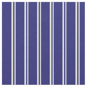 Tissu Lignes bleu clair jaune et bleu nuit