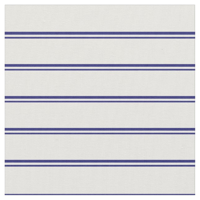 Tissu Lignes bleues et blanches de minuit (Fermer)