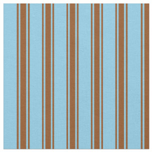 Tissu Lignes bleues et Brown Sky