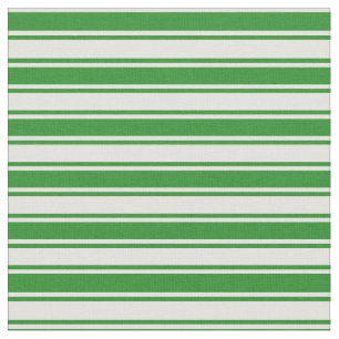 Tissu Lignes de couleur jaune clair et vert de forêt