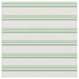 Tissu Lignes de couleur verte et blanche de la mer foncé