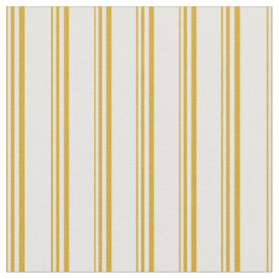 Tissu Lignes de verge d'or et de crème de menthe