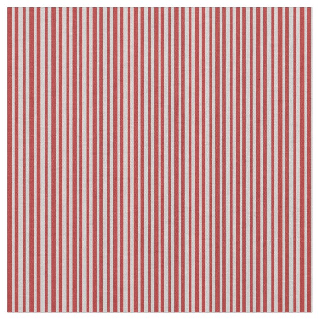 Tissu Lignes gris clair et rouge (Fermer)