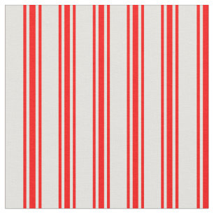 Tissu Lignes jaune clair et rouge