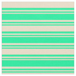 Tissu Lignes/Motif de bandes de couleur verte et bronzée