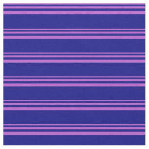 Tissu Lignes/Motif de orchidées et bleues
