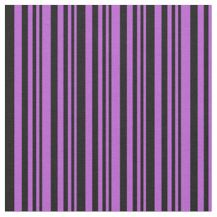 Tissu Lignes orchidées et noires